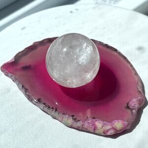 Pretty Clear Quartz Sphere